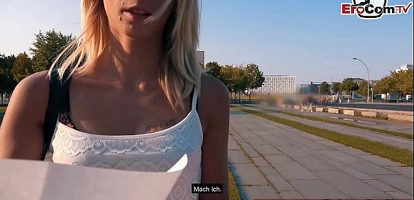  EroCom Date - Deutscher schleppt blonde Studentin teen ab beim Blind date mit kleinen titten und fickt sie im hotel